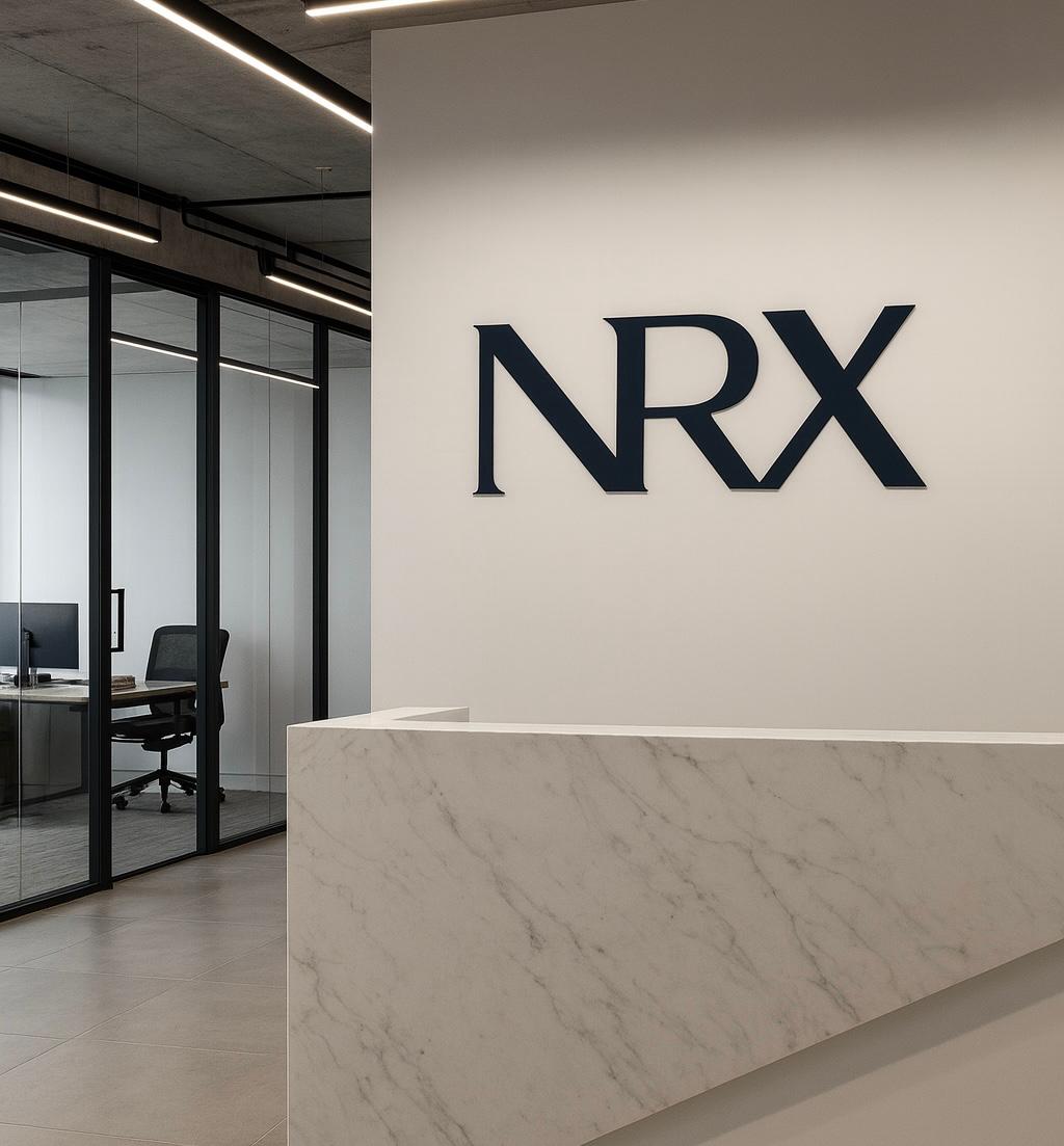 Recepção do escritório do Grupo NRX no Centro do Rio de Janeiro